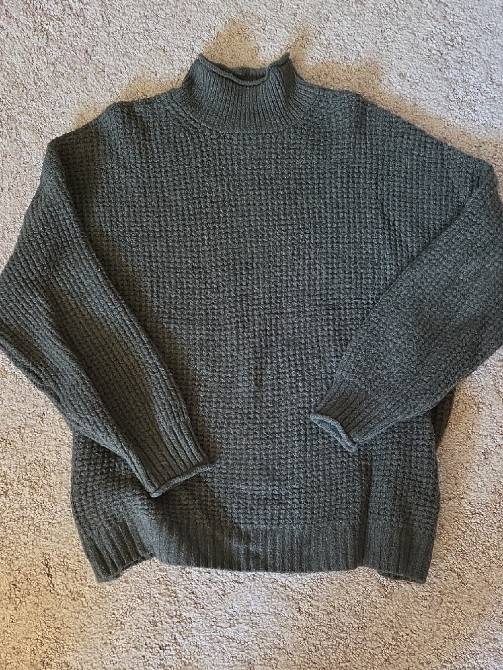 American Eagle Outfitters Olive Green Turtleneck Sweater